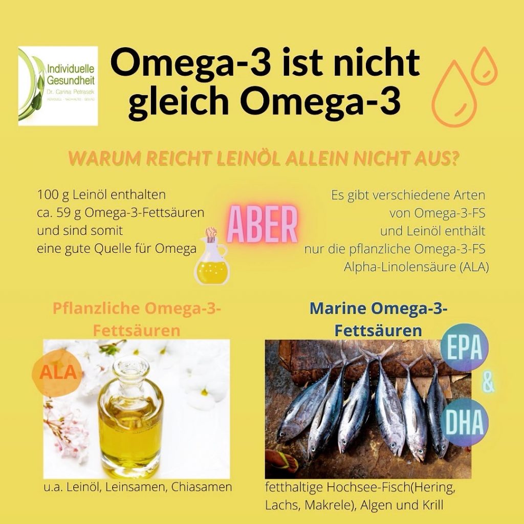Omega 3 ist nicht gleich Omega 3
